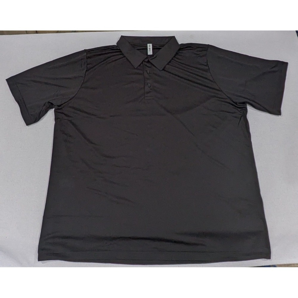 Team 365 Polo Shirt Mens 3XL Black Excellent Performance Short Sleeve Solid
